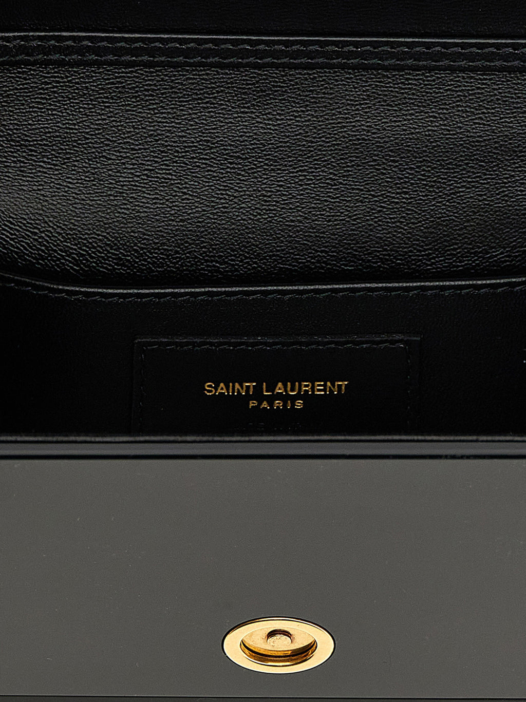 Saint Laurent Black Plexiglass Crossbody Bag - Detail view