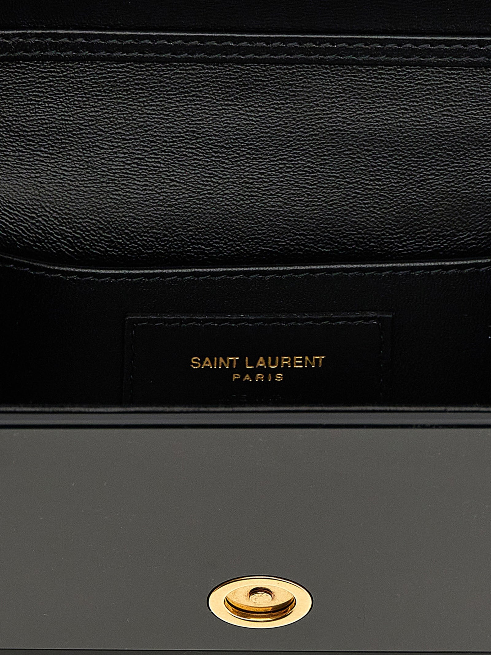 Saint Laurent Black Plexiglass Crossbody Bag - Detail view