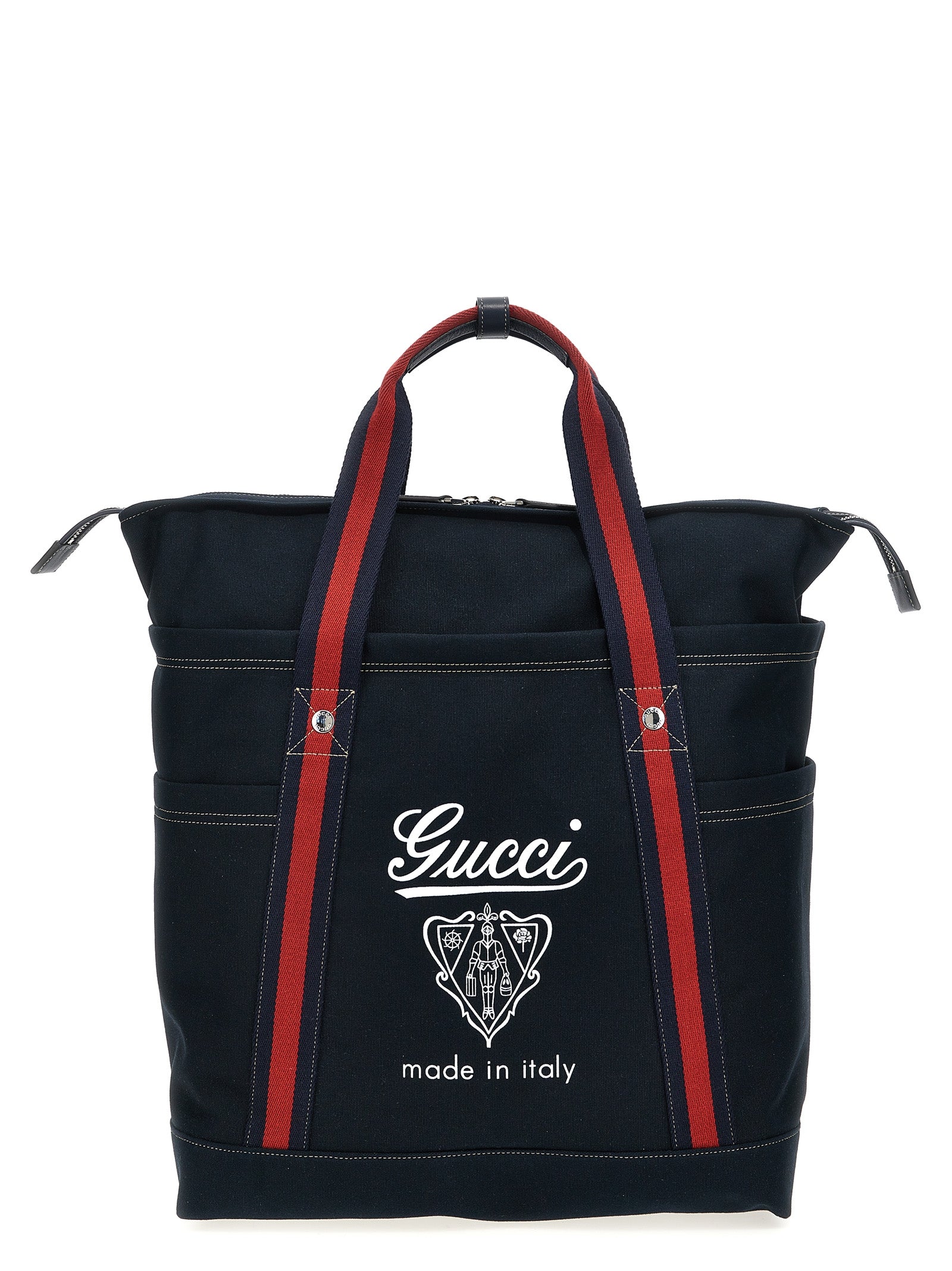 Gucci Blue Cotton Tote Bag - Front view