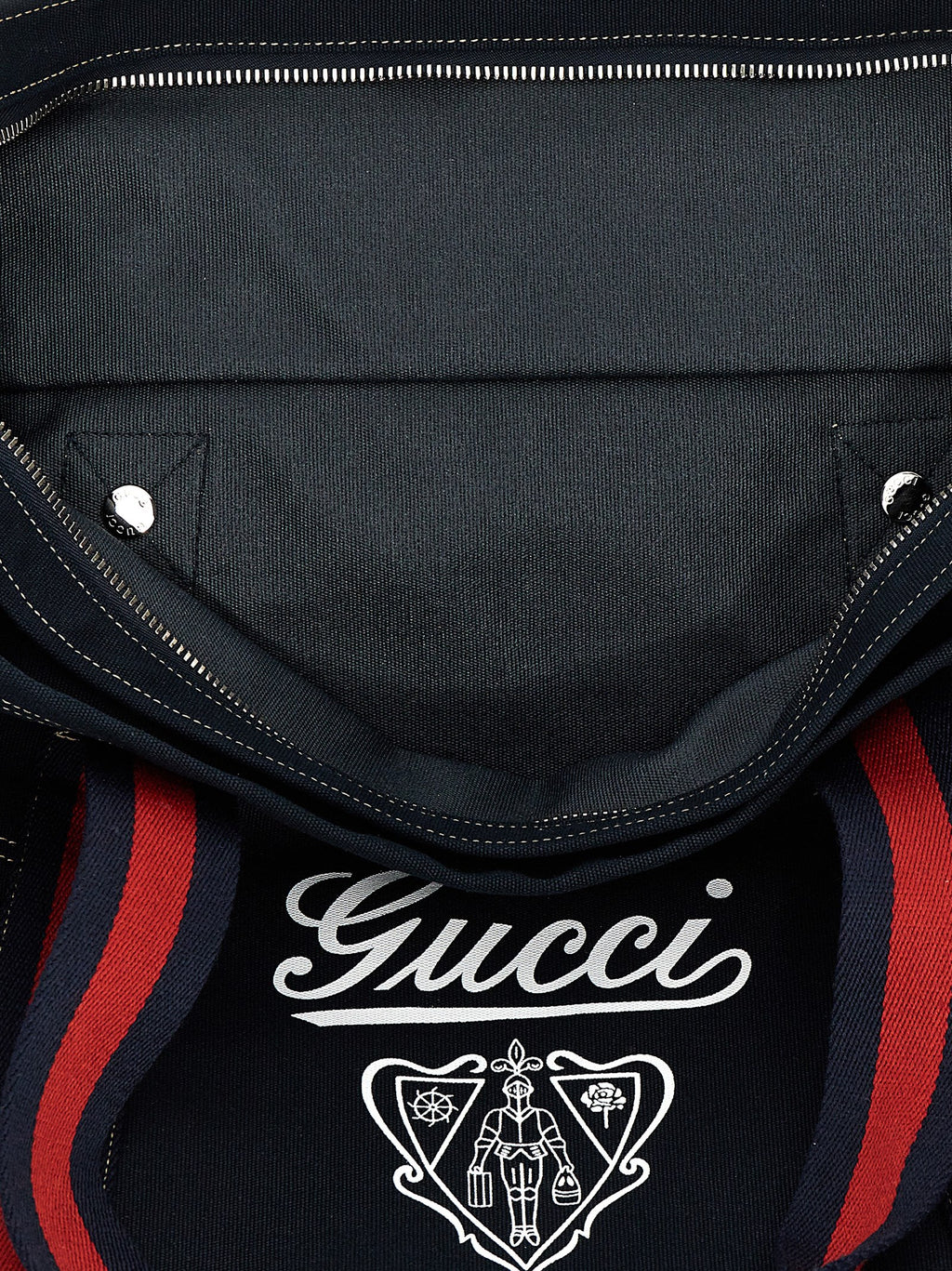 Gucci Blue Cotton Tote Bag - Detail view