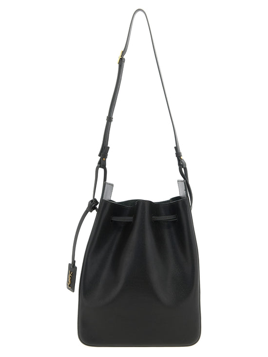 Saint Laurent Bicolor Calfskin Crossbody Bag - Front view