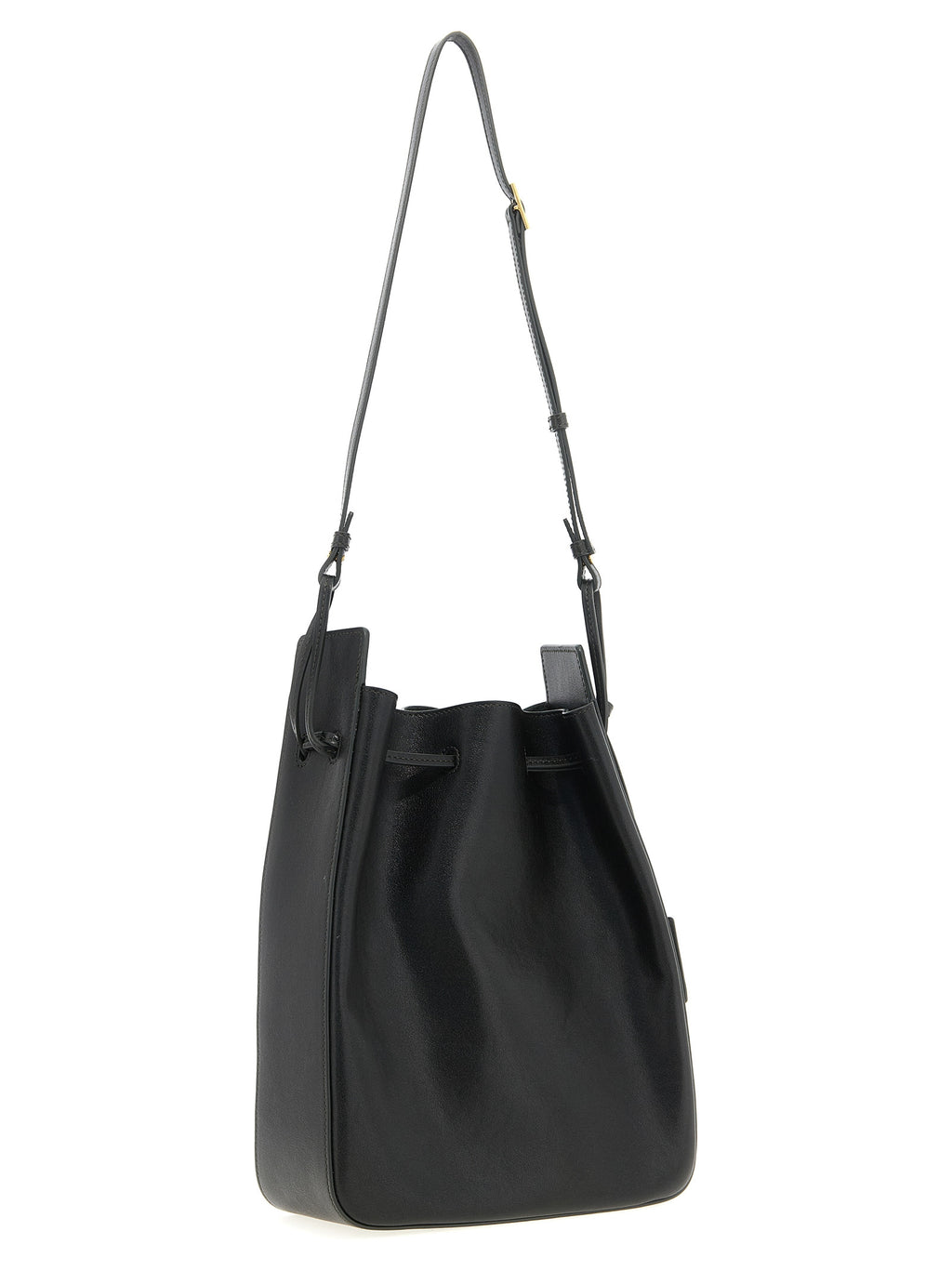 Saint Laurent Bicolor Calfskin Crossbody Bag - Side view