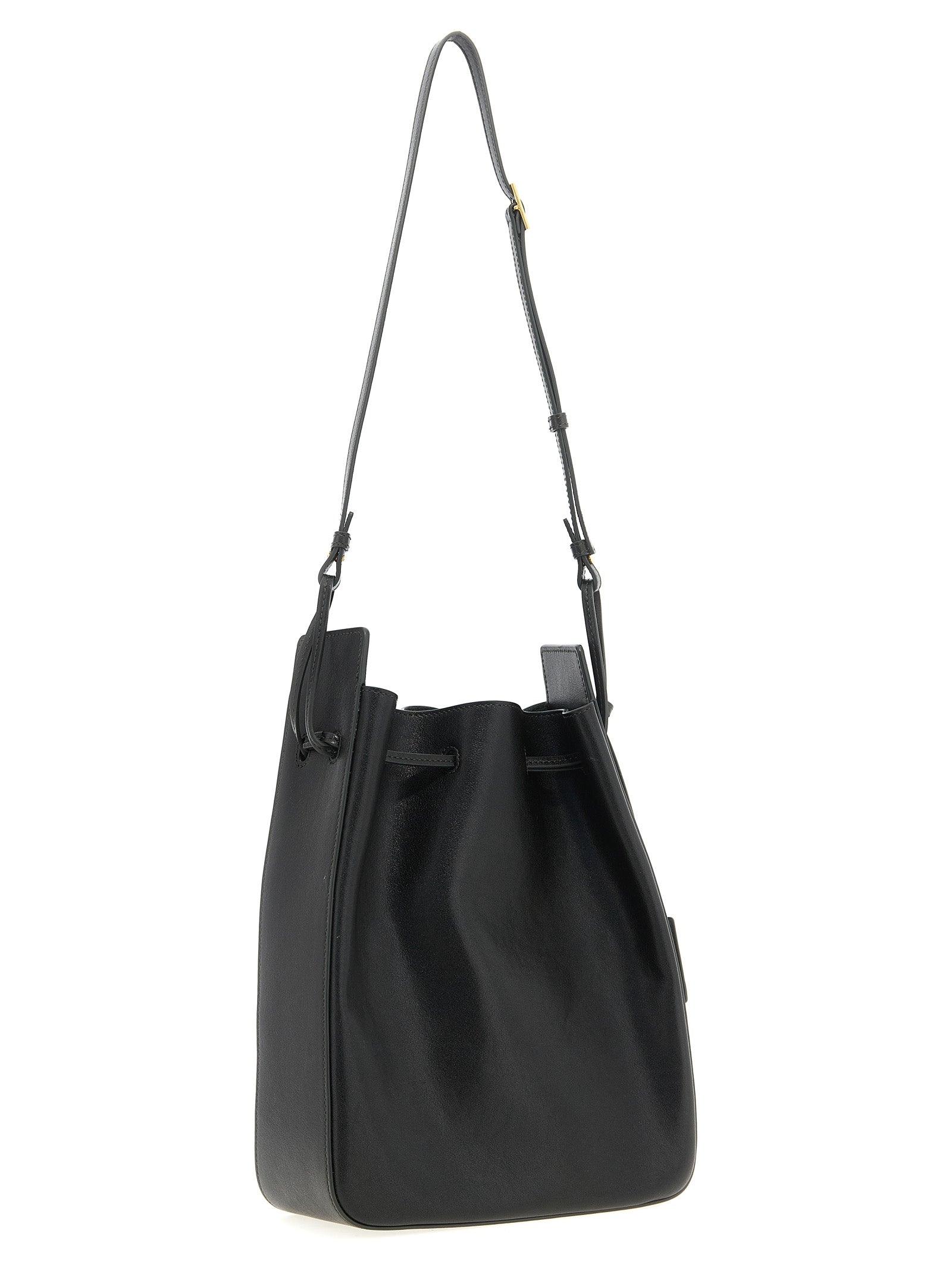 Saint Laurent Bicolor Calfskin Crossbody Bag - Side view