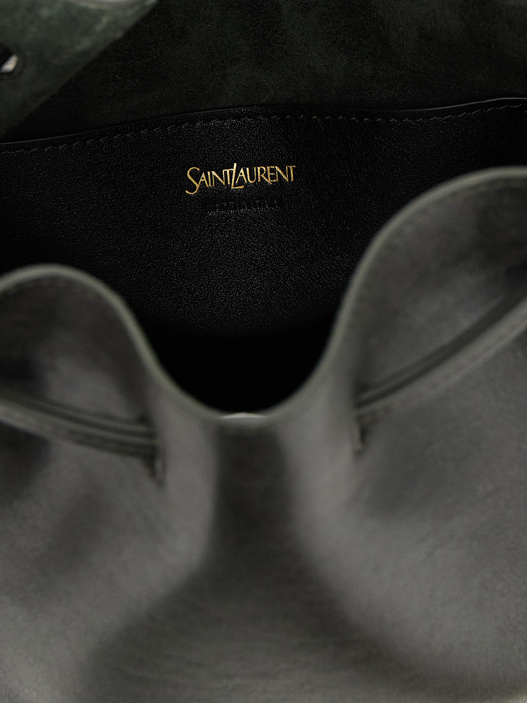 Saint Laurent Bicolor Calfskin Crossbody Bag - Detail view