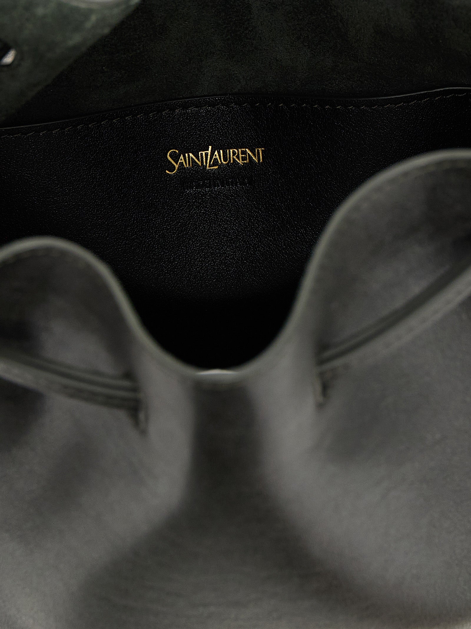Saint Laurent Bicolor Calfskin Crossbody Bag - Detail view