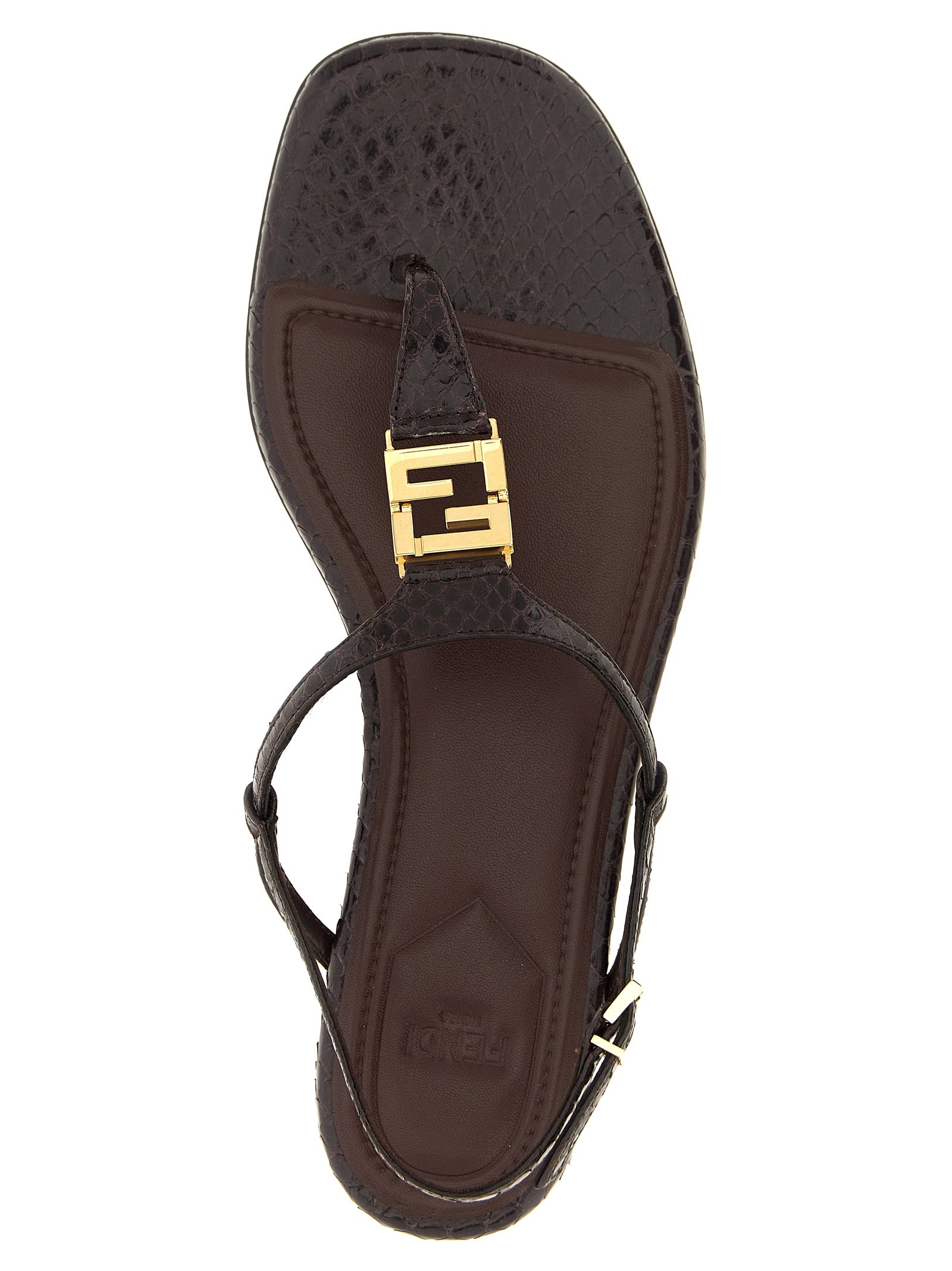 Fendi Purple Elastane Flat Sandals - Detail view