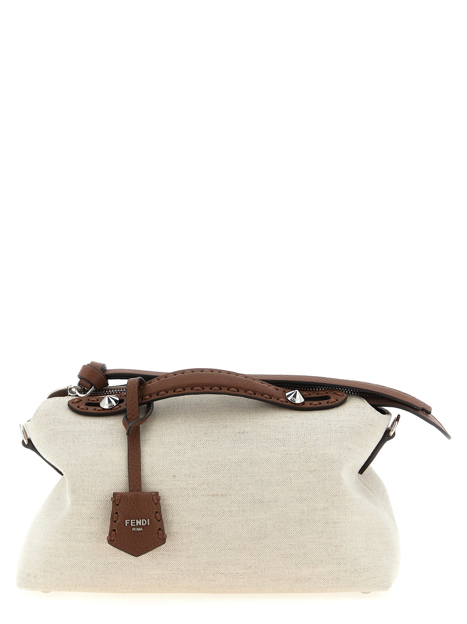 Fendi Beige Polyethylene Handbag - Front view