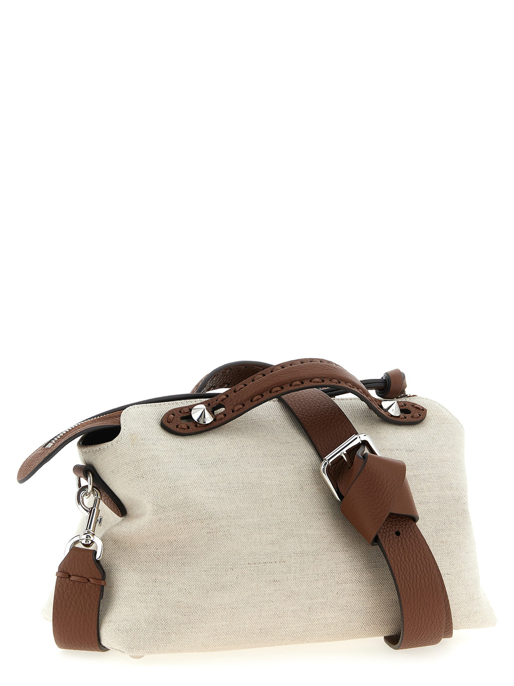 Fendi Beige Polyethylene Handbag - Side view