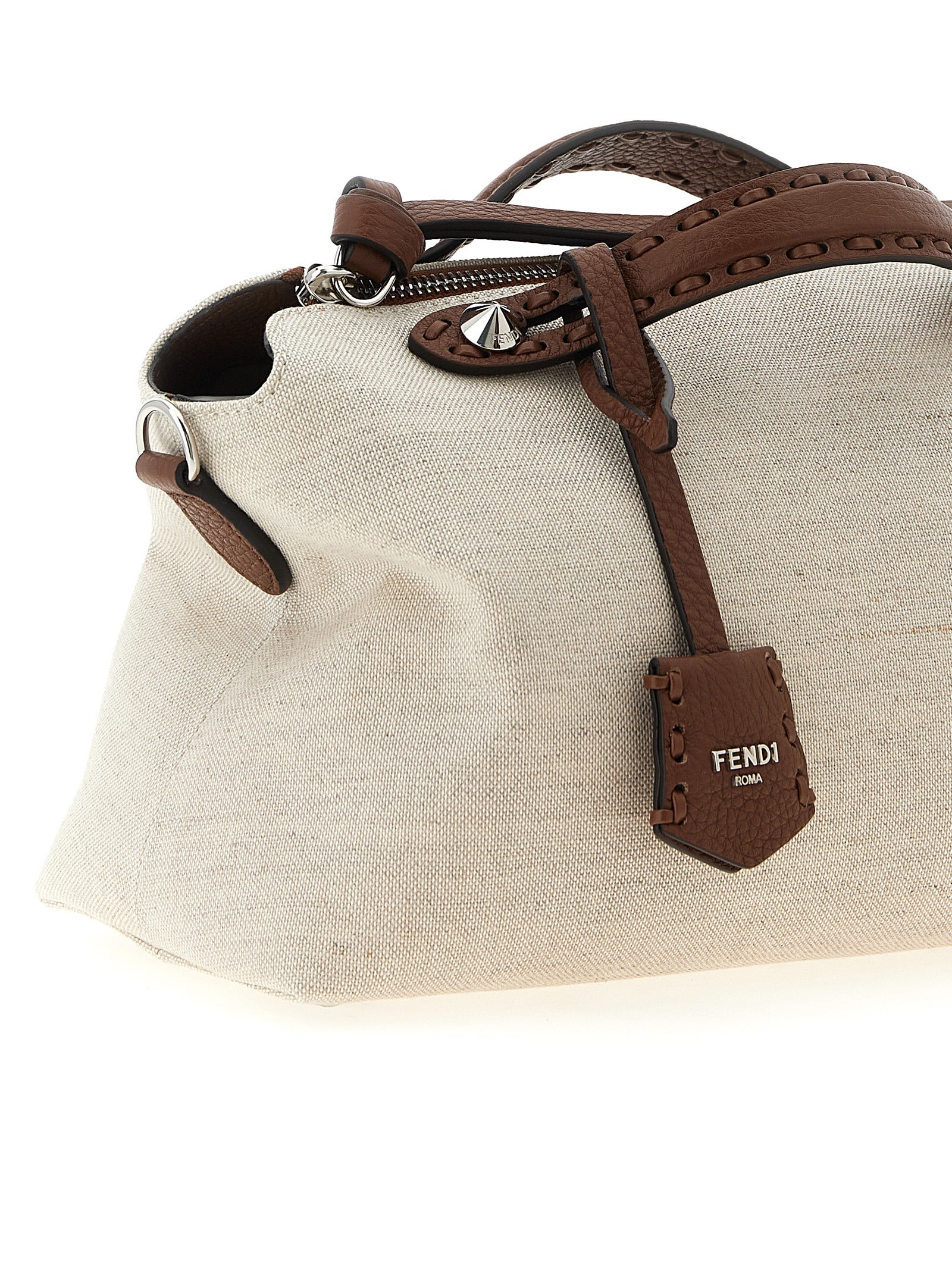 Fendi Beige Polyethylene Handbag - Back view