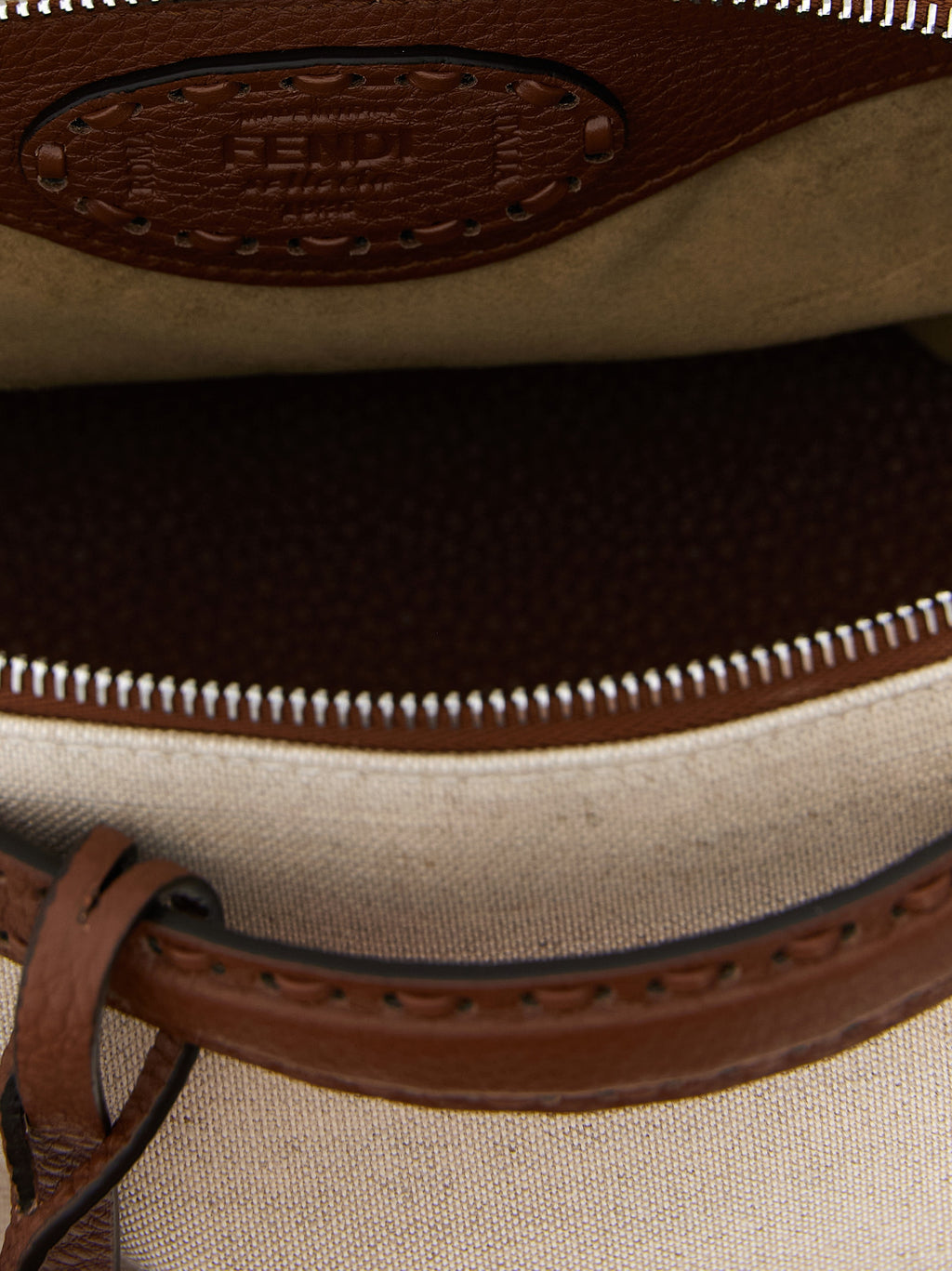 Fendi Beige Polyethylene Handbag - Detail view