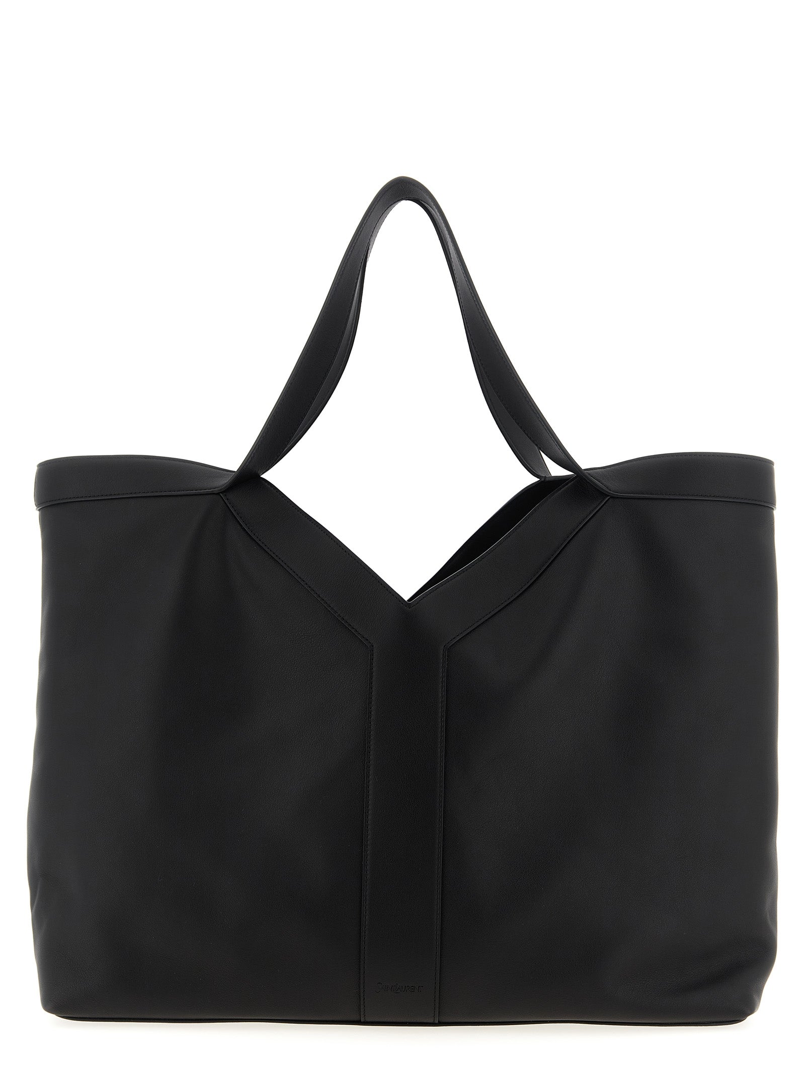 Saint Laurent Black Calfskin Tote Bag (Ref. SA317795BM) - Front view