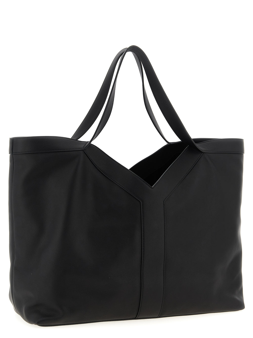Saint Laurent Black Calfskin Tote Bag (Ref. SA317795BM) - Side view