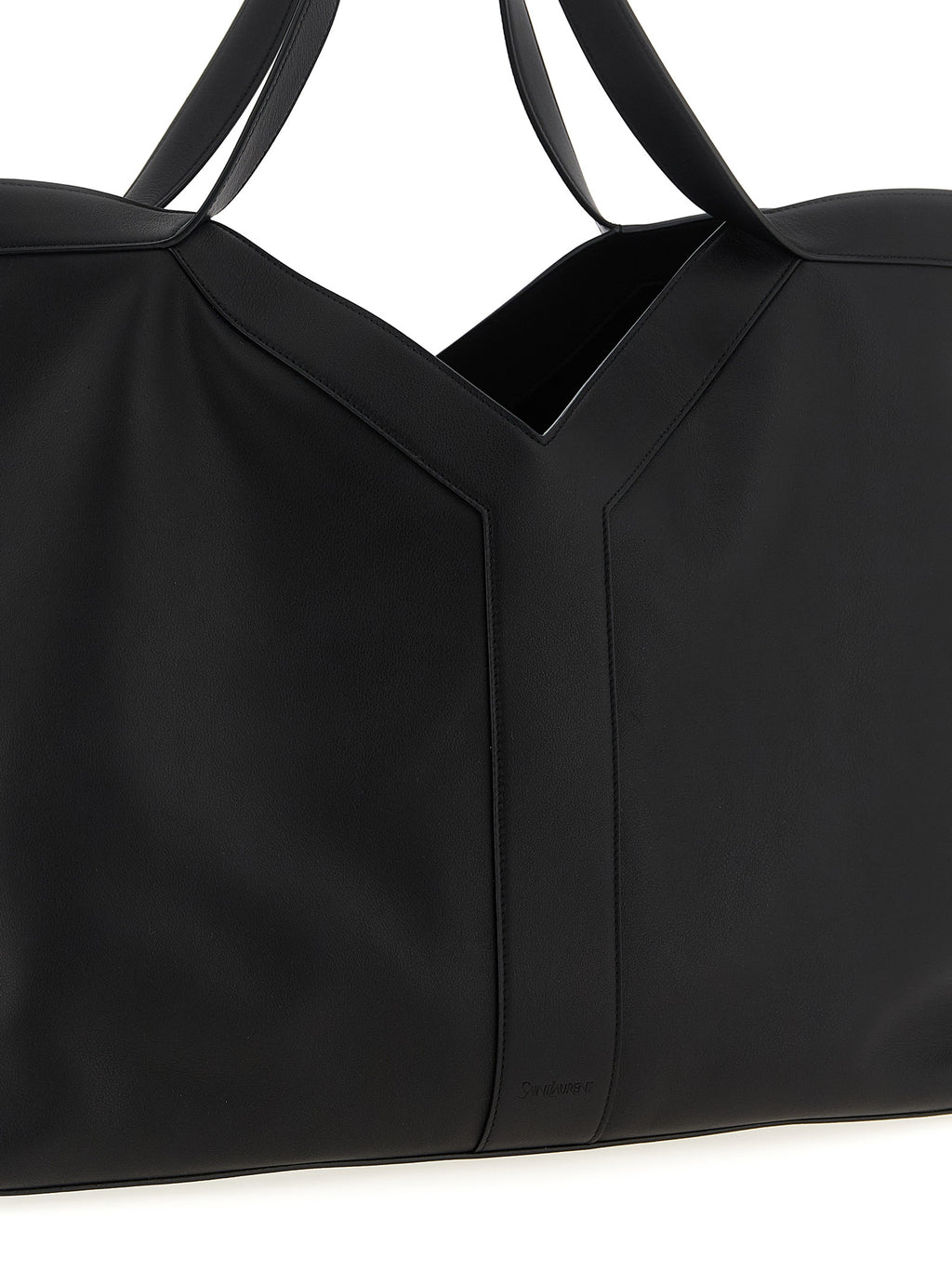 Saint Laurent Black Calfskin Tote Bag (Ref. SA317795BM) - Back view