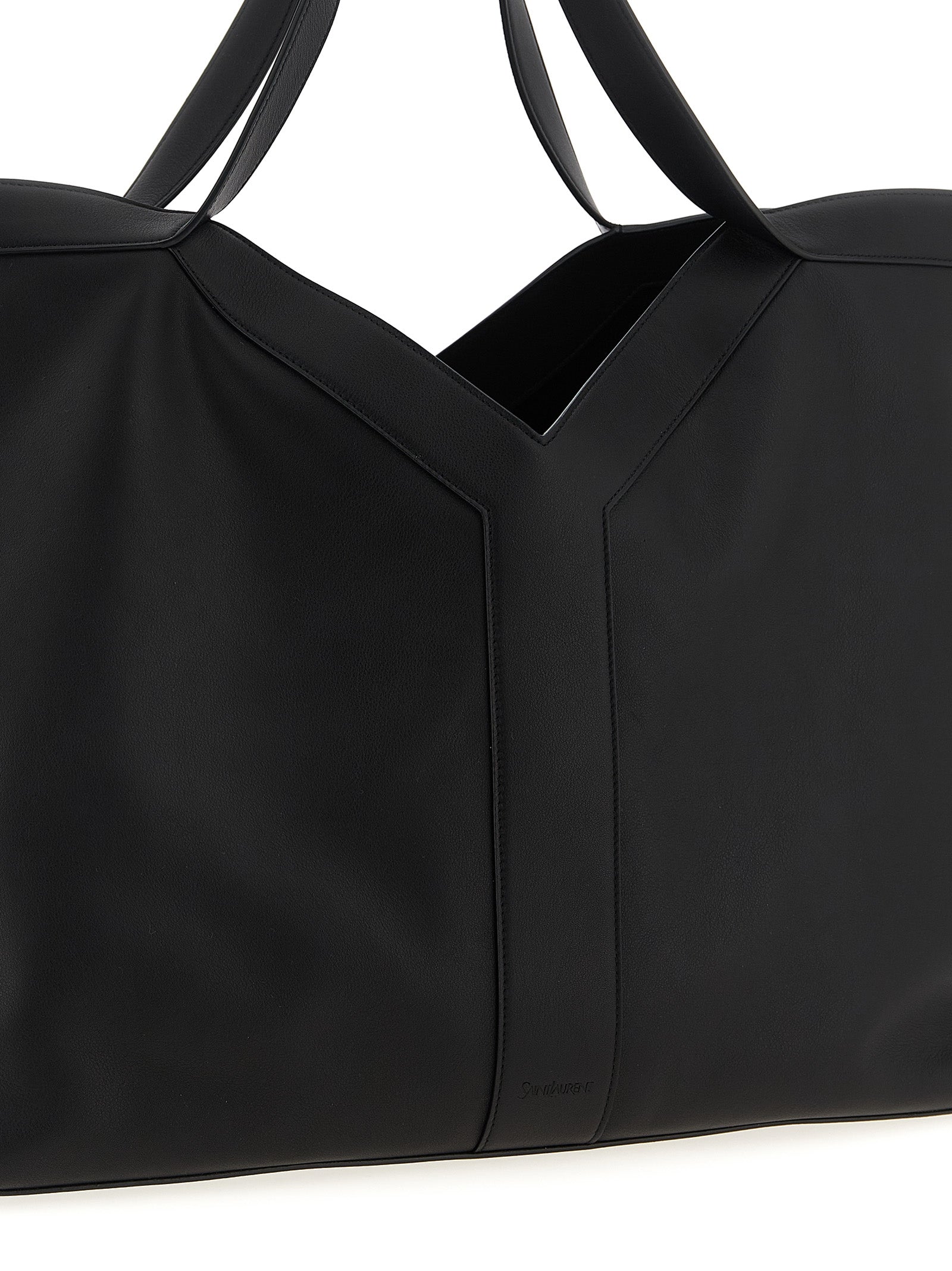 Saint Laurent Black Calfskin Tote Bag (Ref. SA317795BM) - Back view
