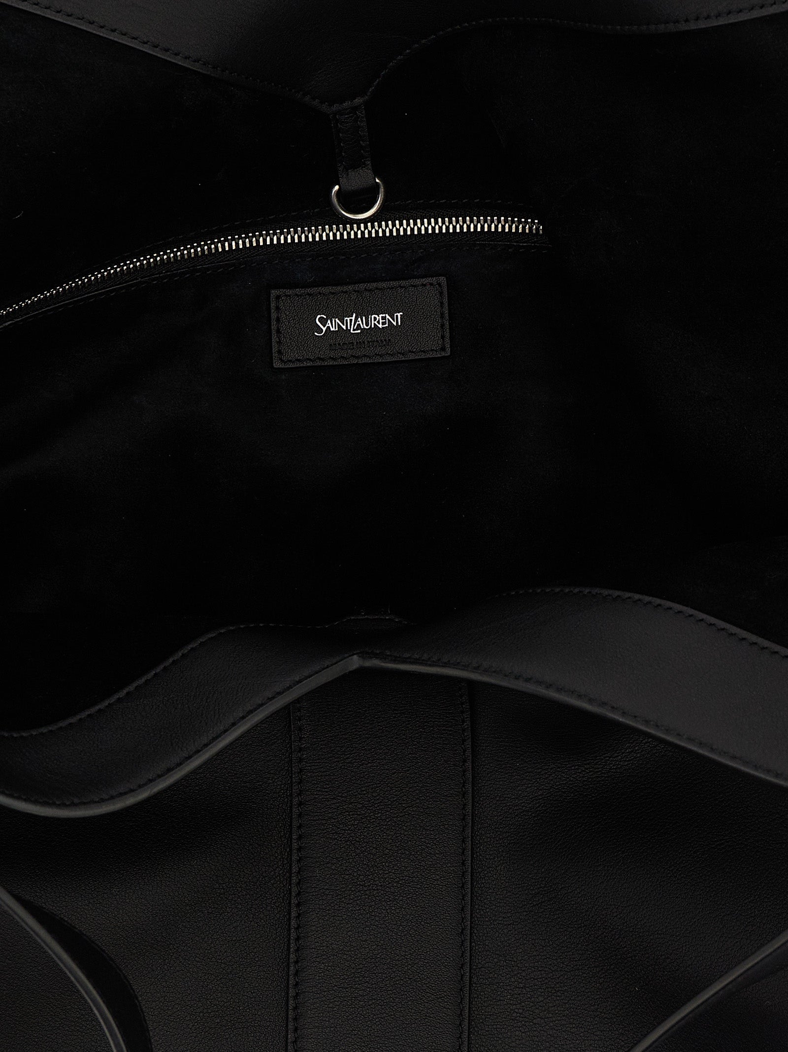 Saint Laurent Black Calfskin Tote Bag (Ref. SA317795BM) - Detail view