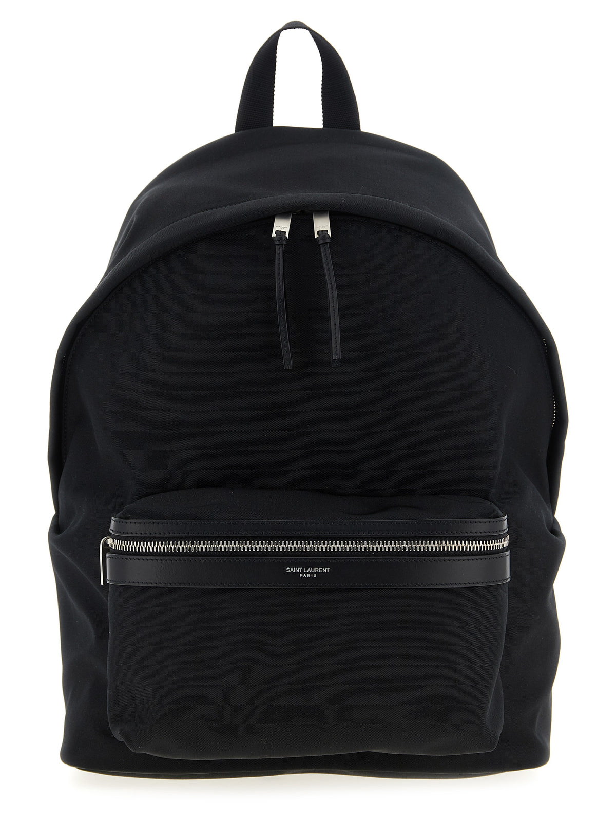 Saint Laurent Black Polyamide Backpack (Ref. SA317886BM) - Front view