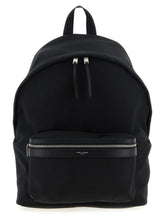 Saint Laurent Black Polyamide Backpack (Ref. SA317886BM) - Front view