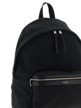 Saint Laurent Black Polyamide Backpack (Ref. SA317886BM) - Back view
