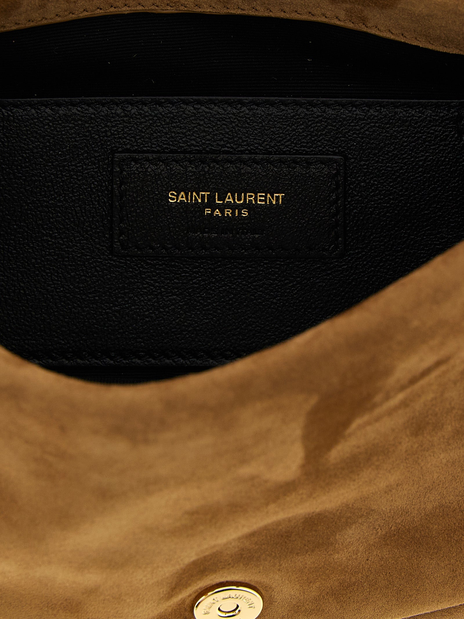 Saint Laurent Beige Calfskin Shoulder Bag - Detail view