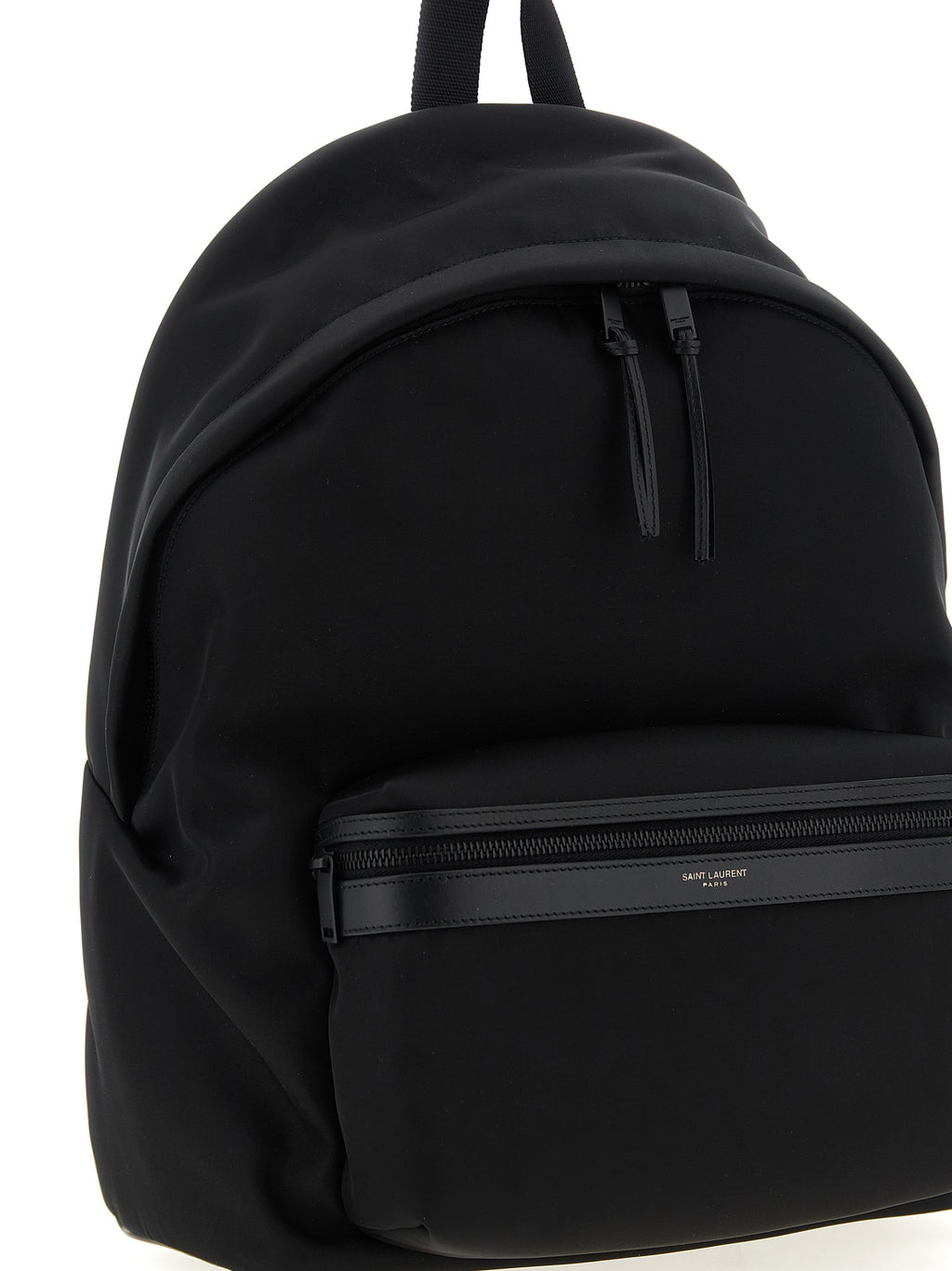 Saint Laurent Black Polyamide Backpack (Ref. SA317967BM) - Back view