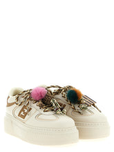 Fendi Multicolor Calfskin Platform Sneakers (Ref. FE317977) - Side view
