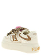 Fendi Multicolor Calfskin Platform Sneakers (Ref. FE317977) - Back view