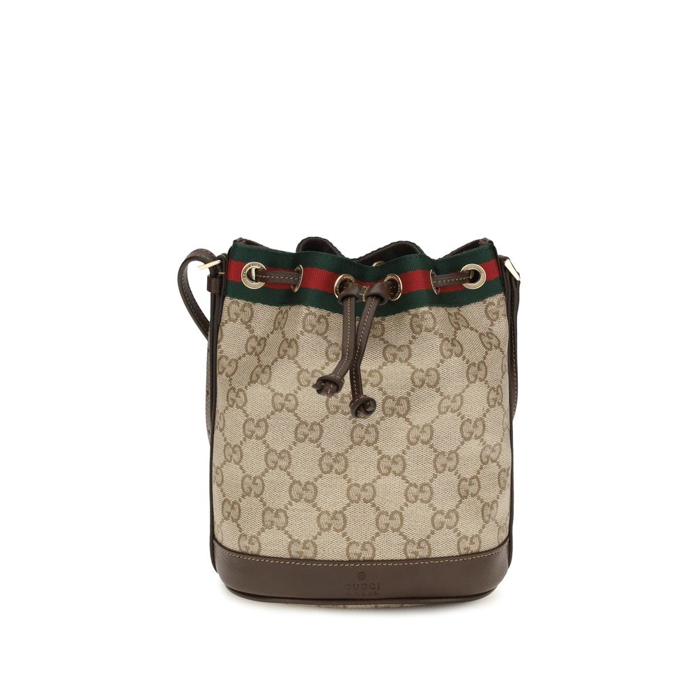 Gucci Beige Cotton Handbag - AW26 15.5×19.5cm - Front view