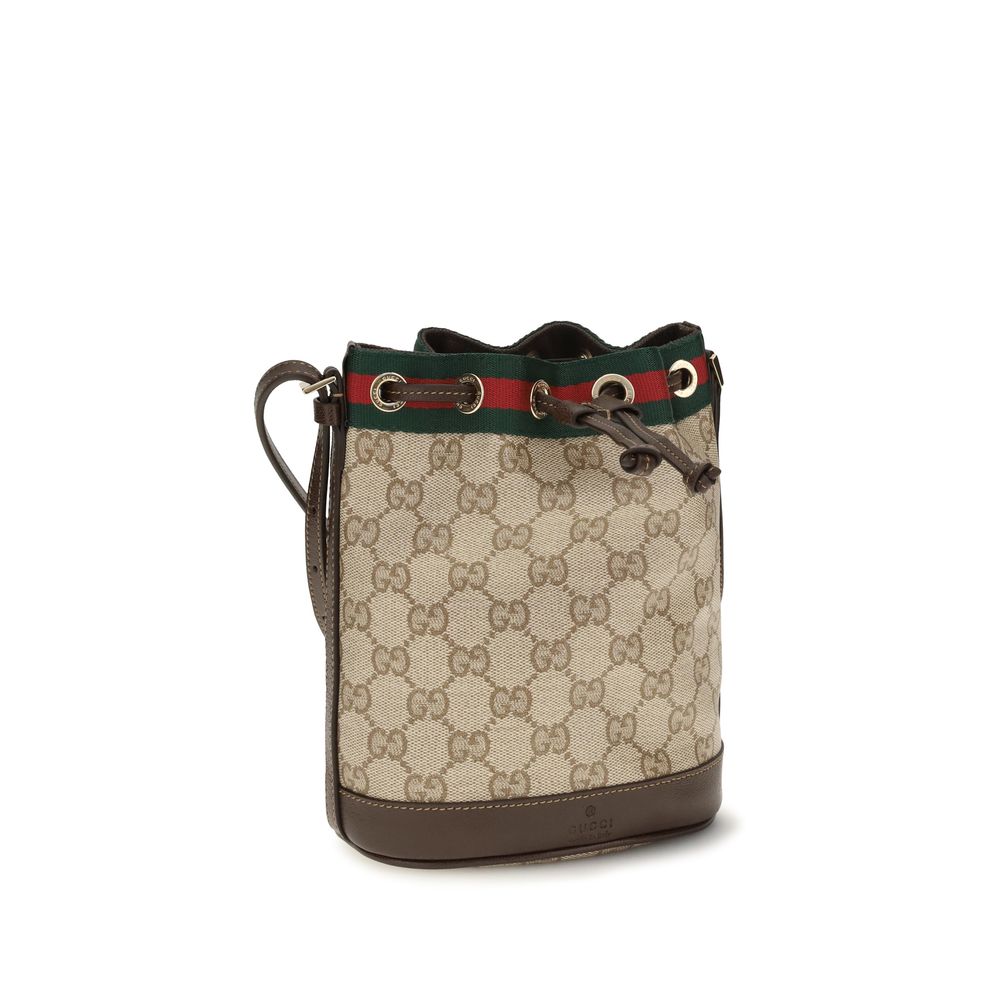 Gucci Beige Cotton Handbag - AW26 15.5×19.5cm - Side view