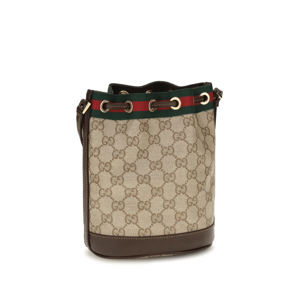 Gucci Beige Cotton Handbag - AW26 15.5×19.5cm - Back view