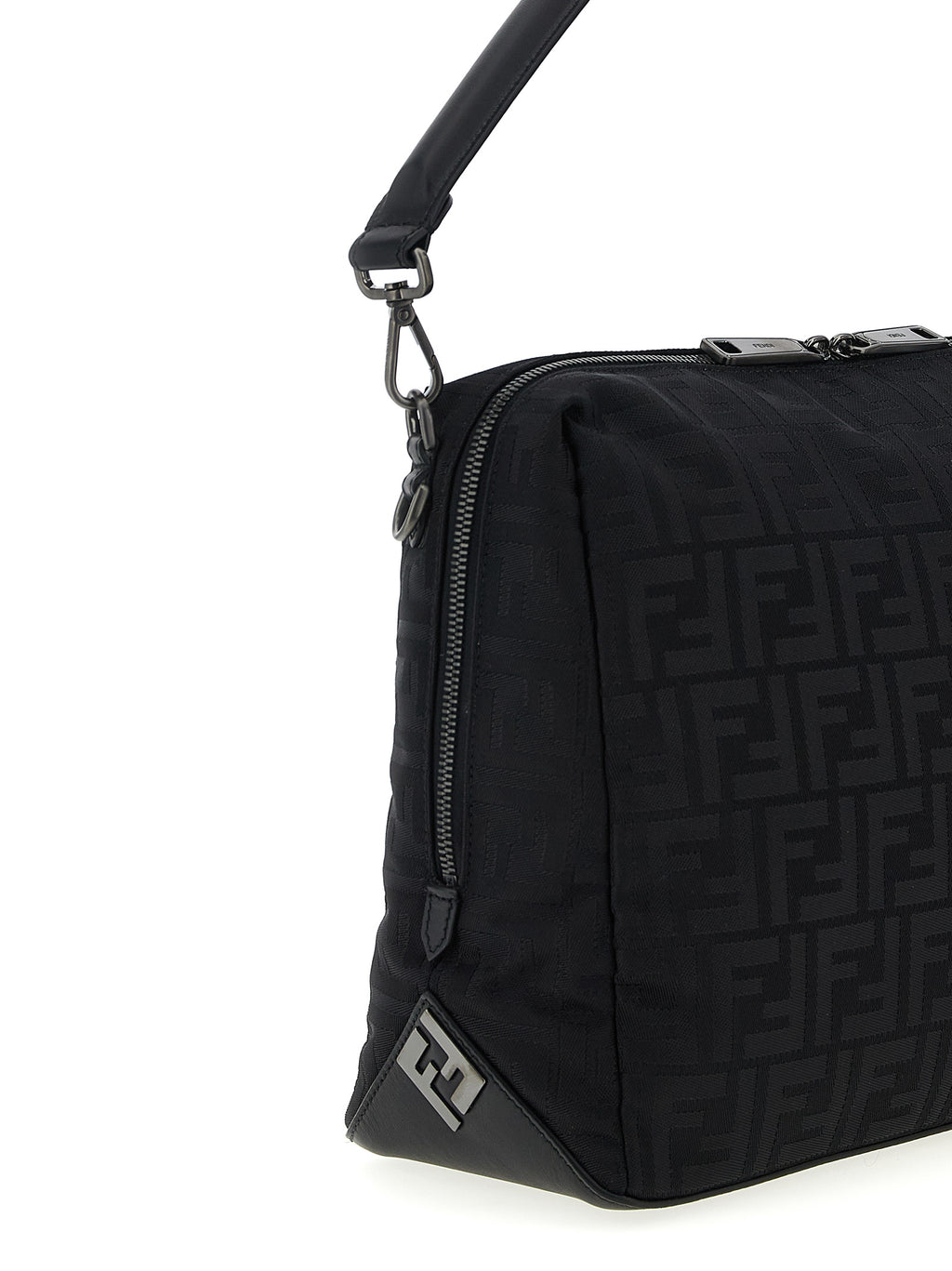 Fendi Black Polyamide Shoulder Bag - Back view