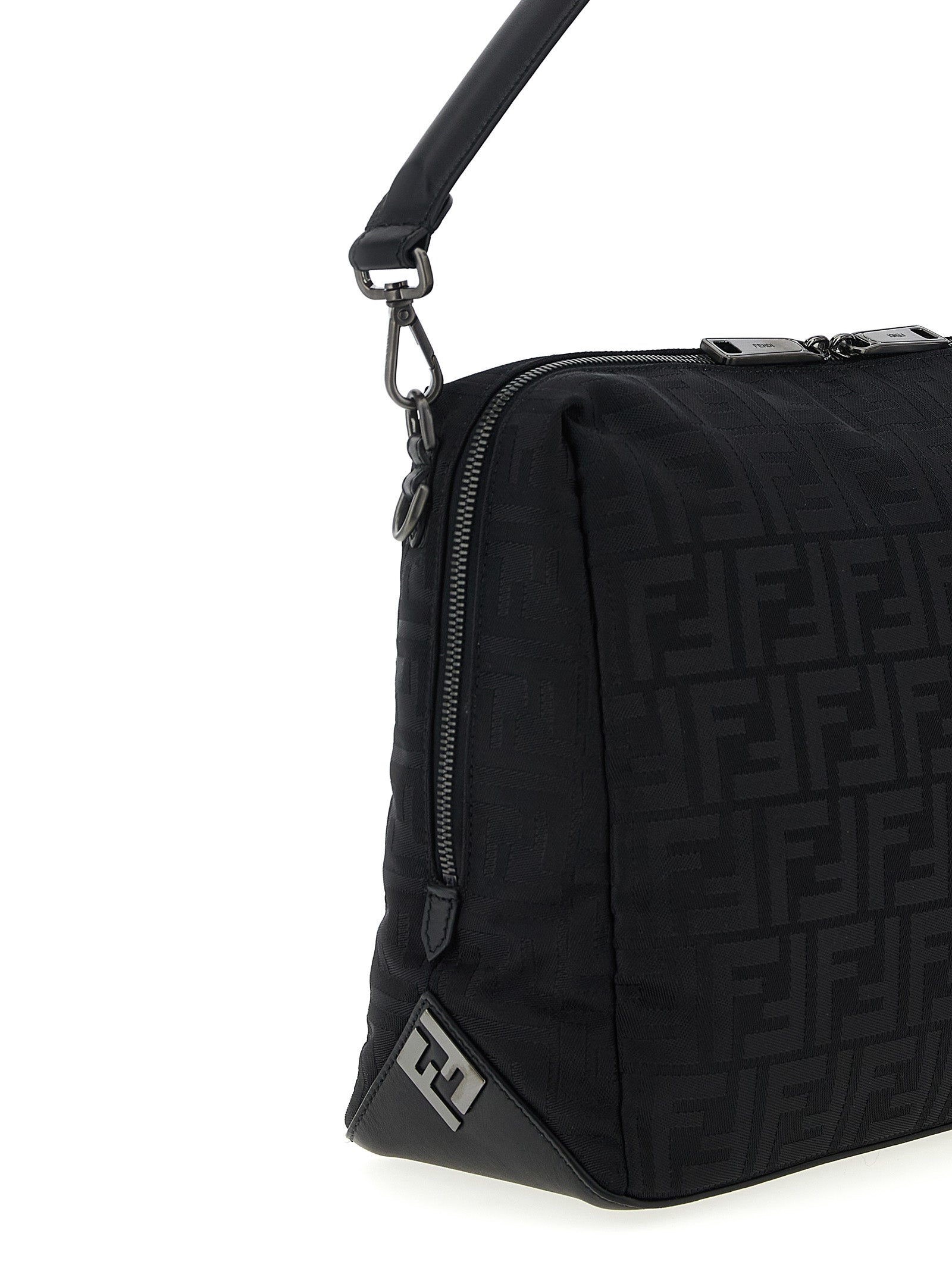 Fendi Black Polyamide Shoulder Bag - Back view