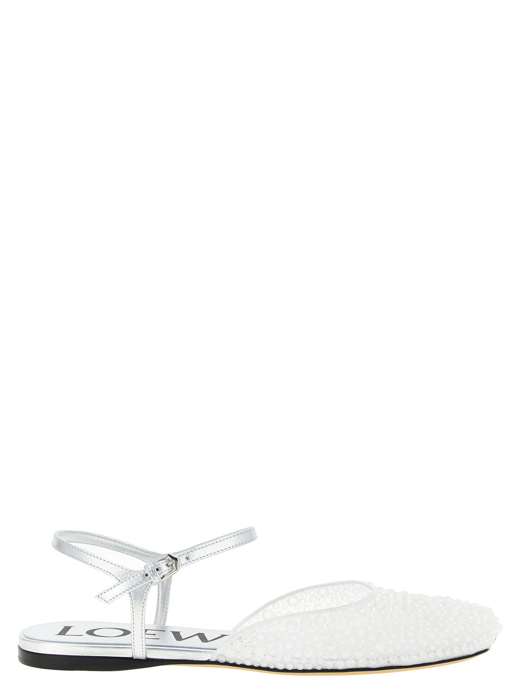 Loewe White Polyamide Ballet Flats - Front view