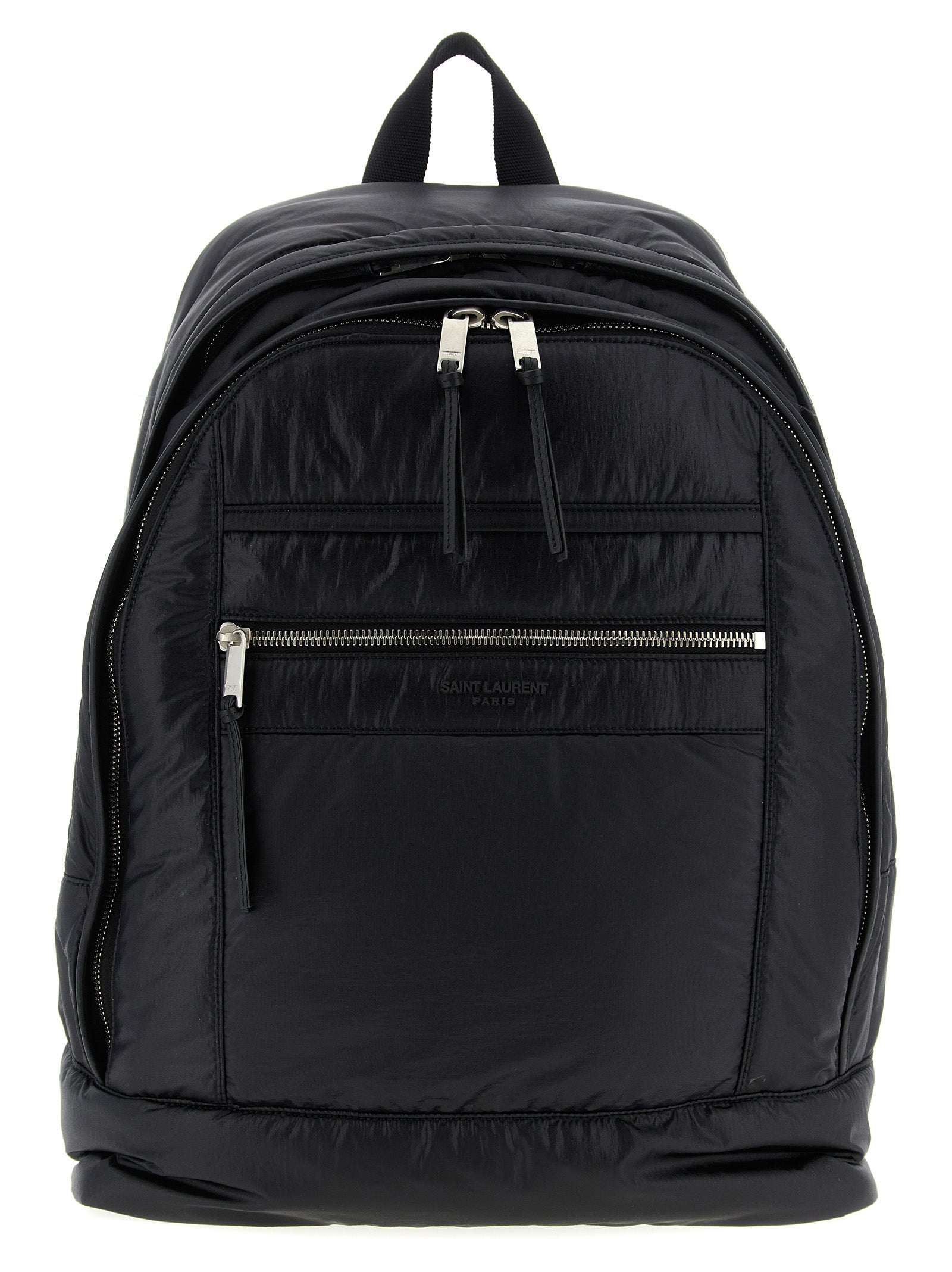 Saint Laurent Black Calfskin Backpack (Ref. SA322661BM) - Front view