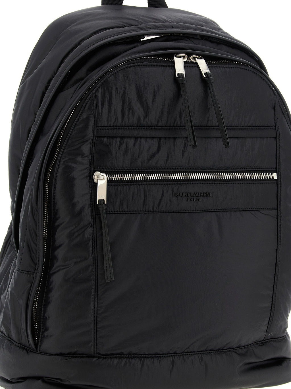 Saint Laurent Black Calfskin Backpack (Ref. SA322661BM) - Back view