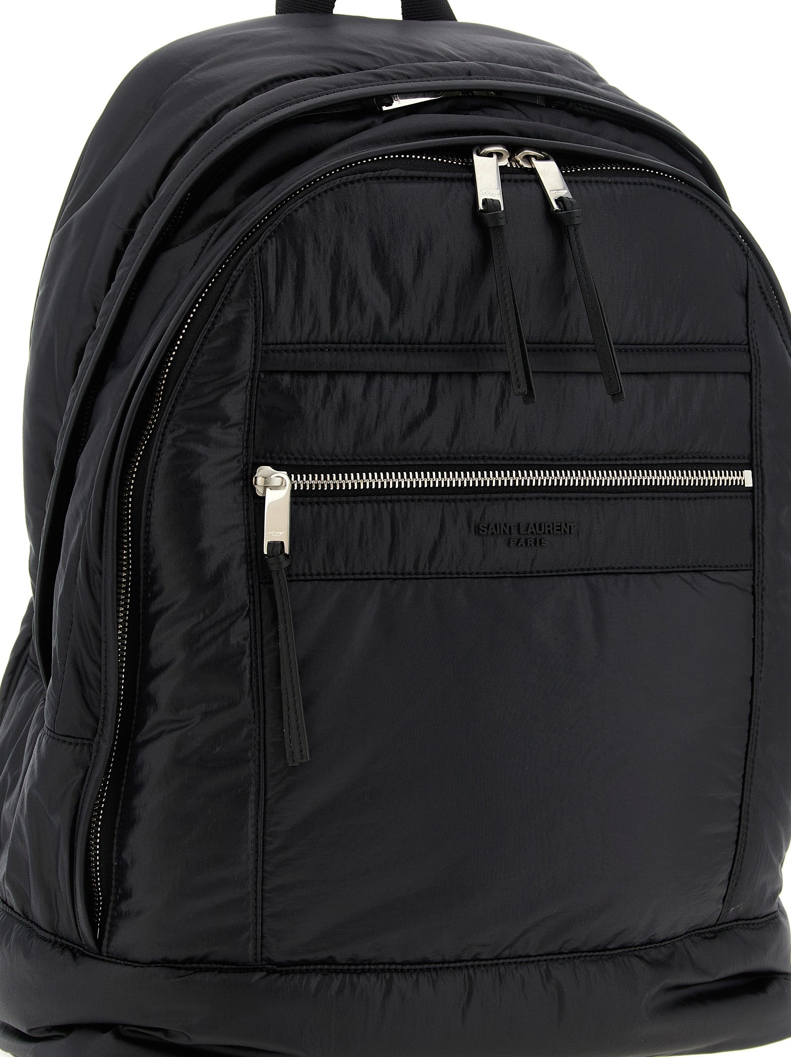 Saint Laurent Black Calfskin Backpack (Ref. SA322661BM) - Back view