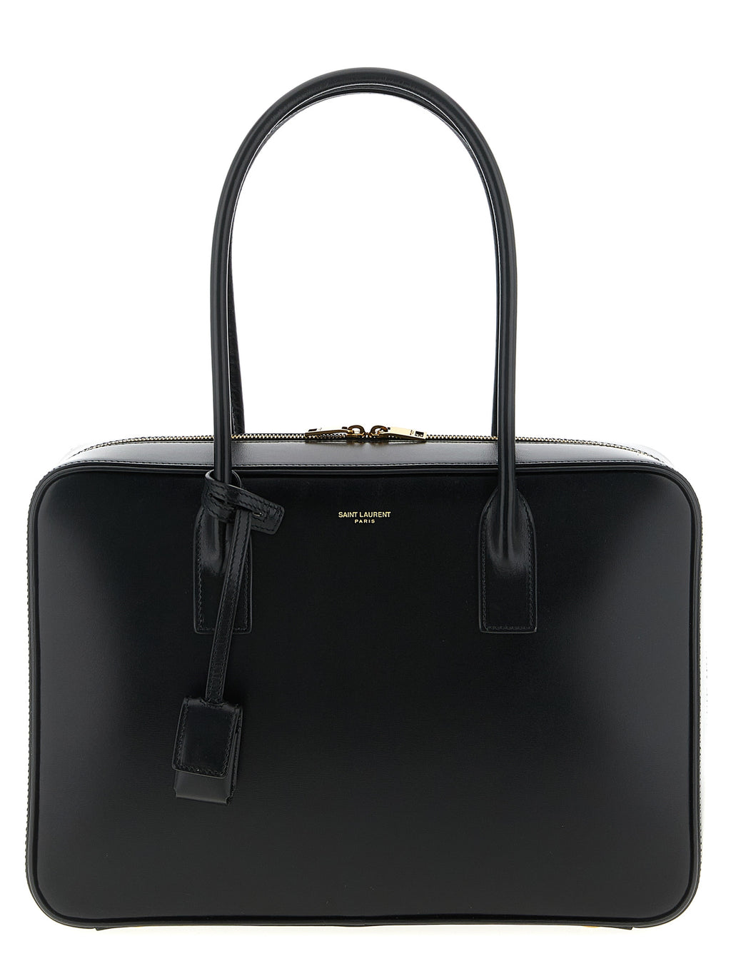 Saint Laurent Black Calfskin Shoulder Bag (Ref. SA323296BM) - Front view