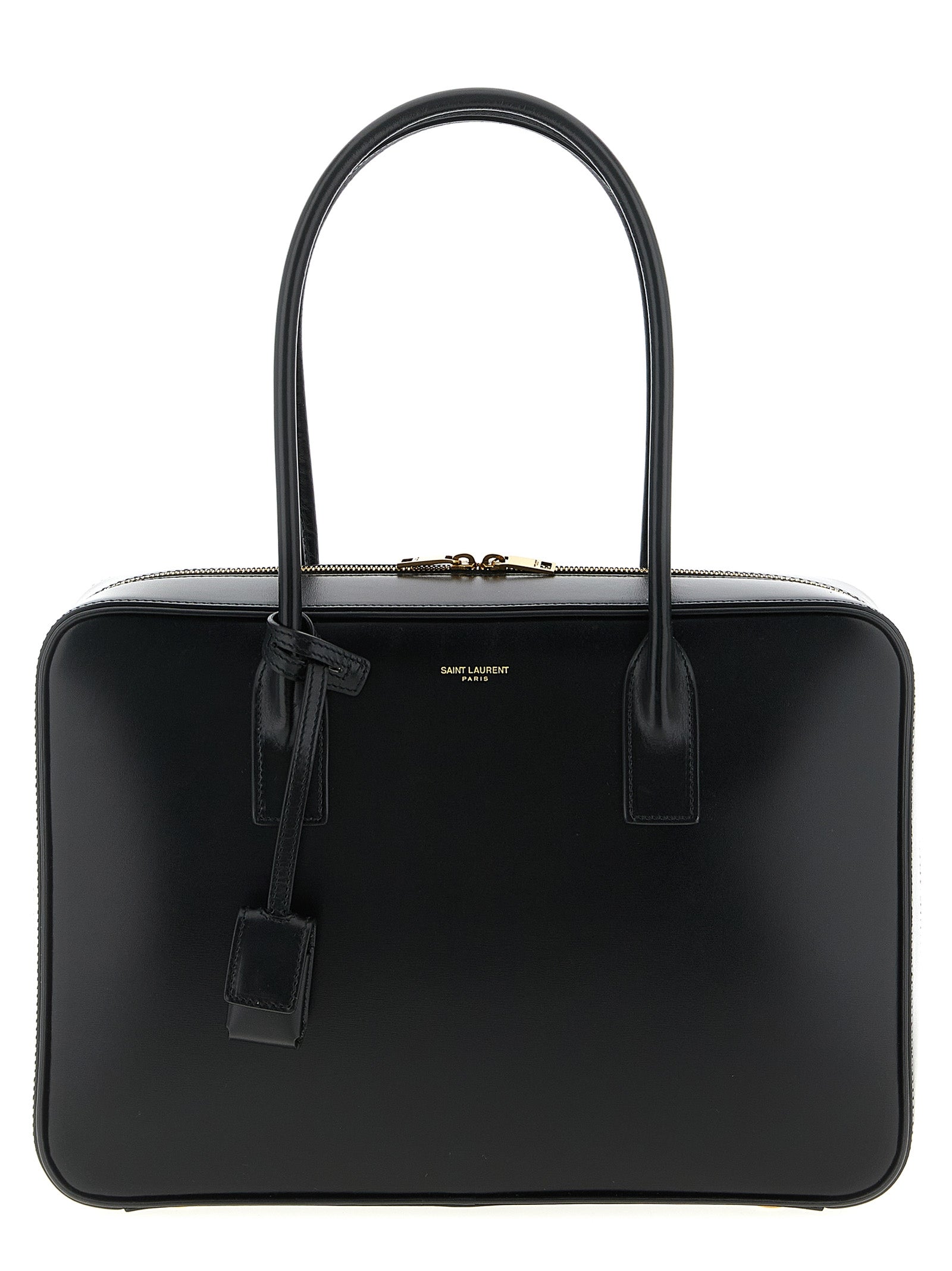 Saint Laurent Black Calfskin Shoulder Bag (Ref. SA323296BM) - Front view