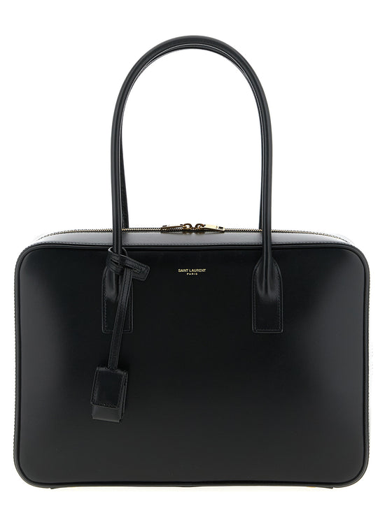 Saint Laurent Black Calfskin Shoulder Bag (Ref. SA323296BM) - Front view