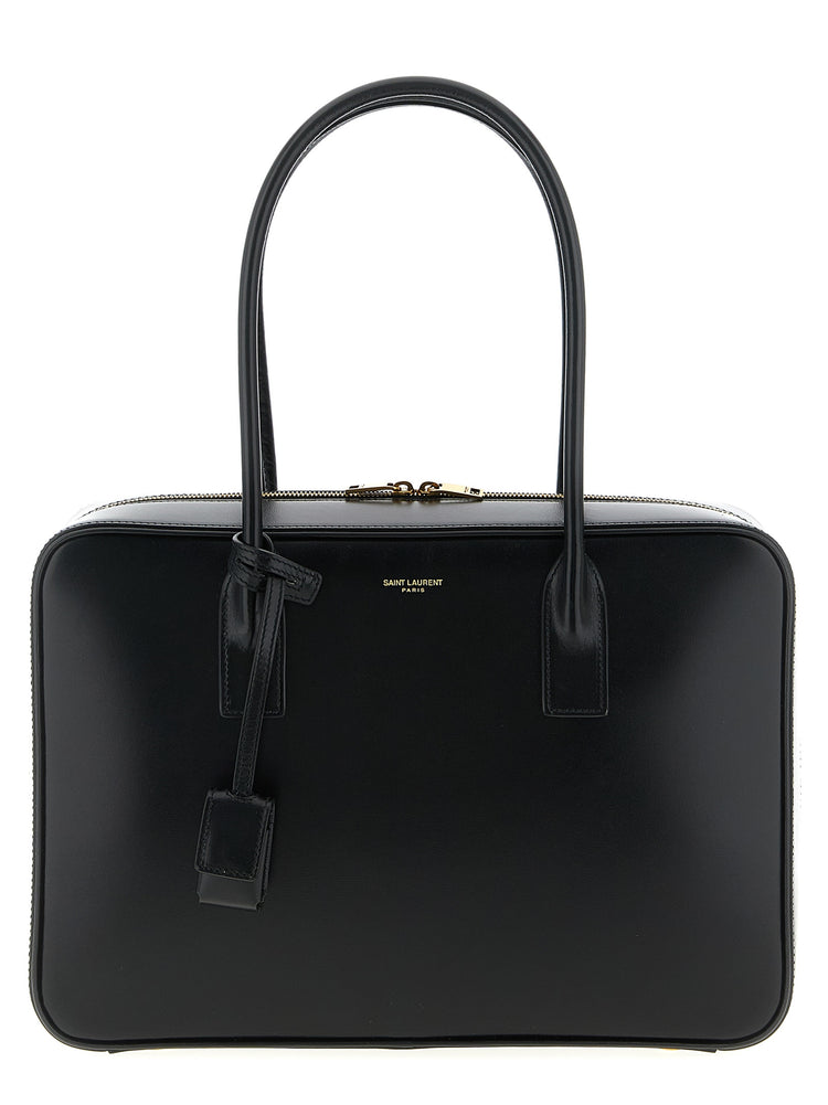 Saint Laurent Black Calfskin Shoulder Bag (Ref. SA323296BM) - Front view