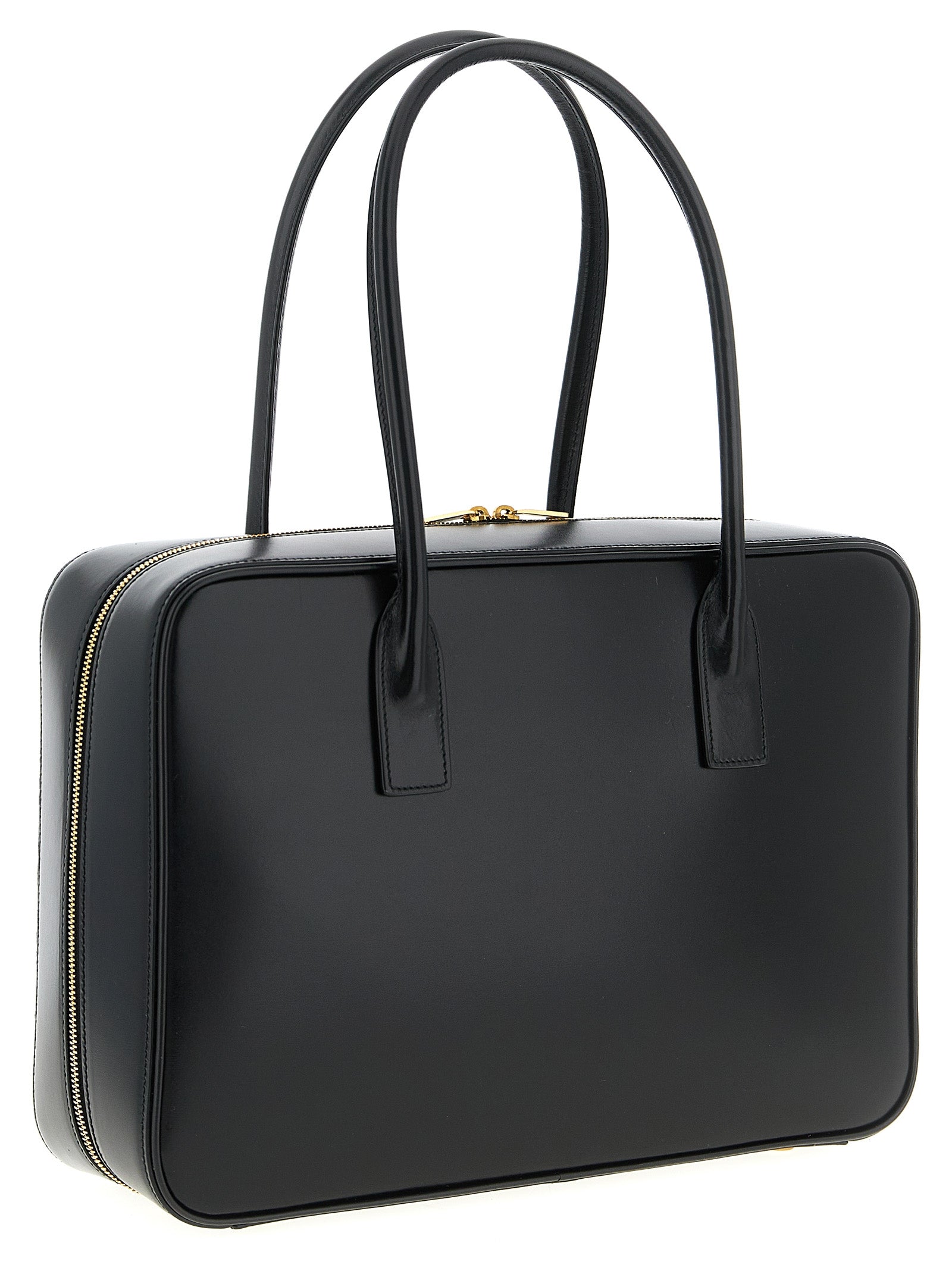 Saint Laurent Black Calfskin Shoulder Bag (Ref. SA323296BM) - Side view