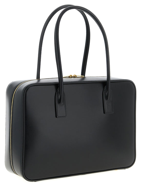 Saint Laurent Black Calfskin Shoulder Bag (Ref. SA323296BM) - Side view