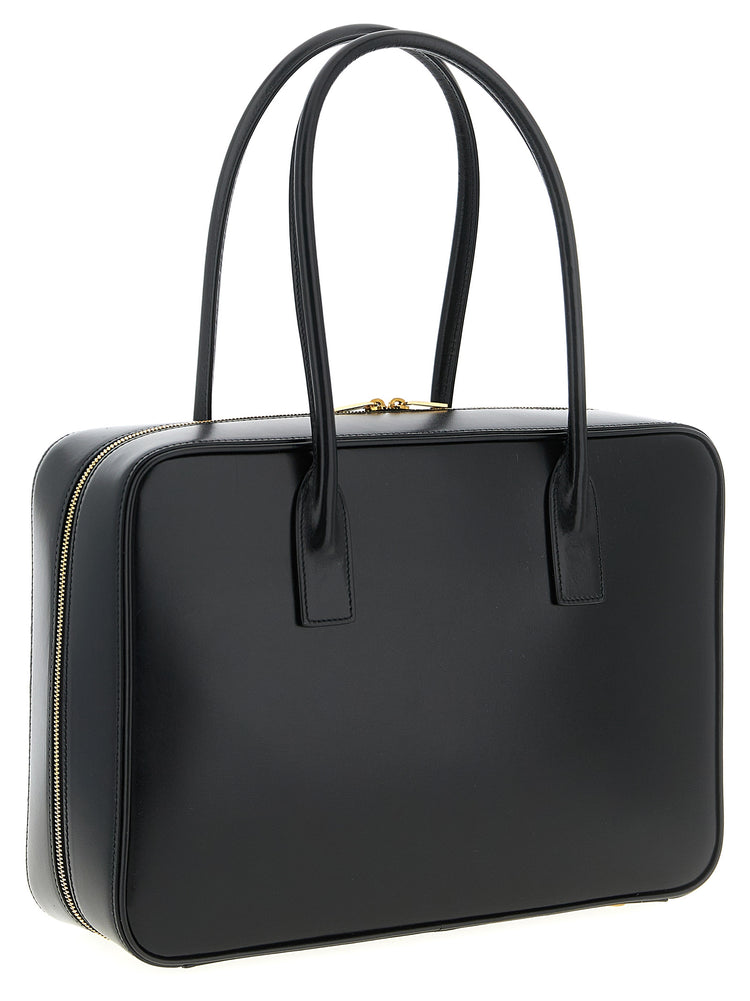 Saint Laurent Black Calfskin Shoulder Bag (Ref. SA323296BM) - Side view