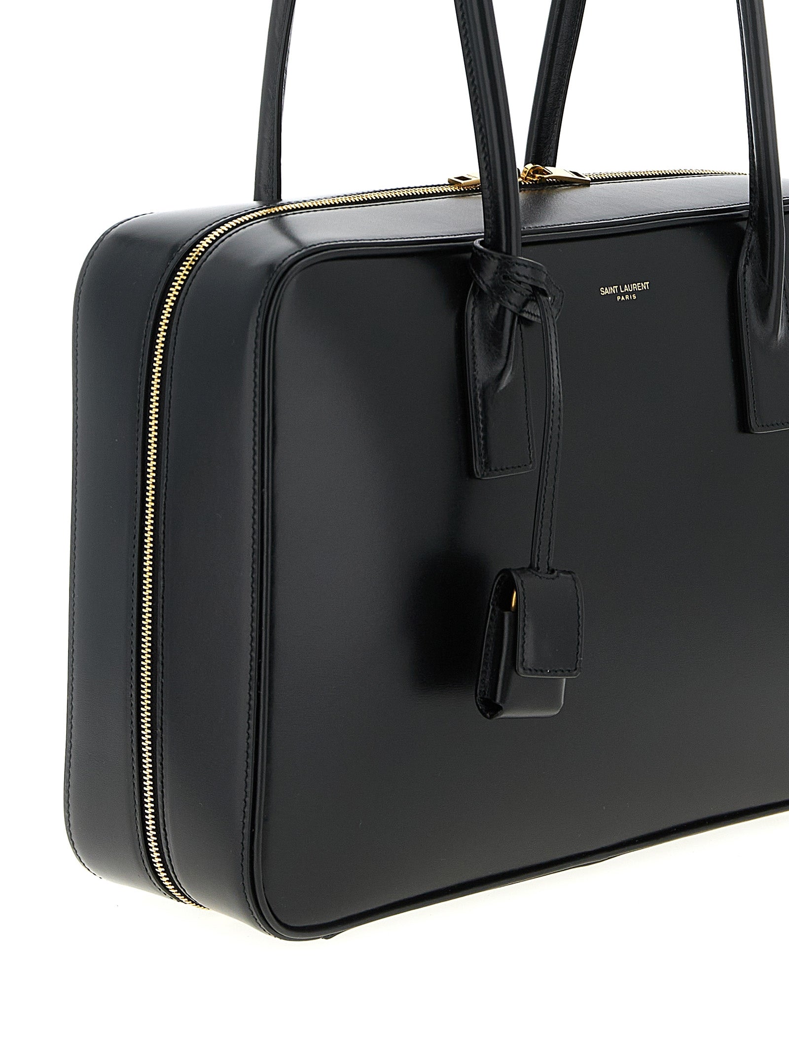 Saint Laurent Black Calfskin Shoulder Bag (Ref. SA323296BM) - Back view