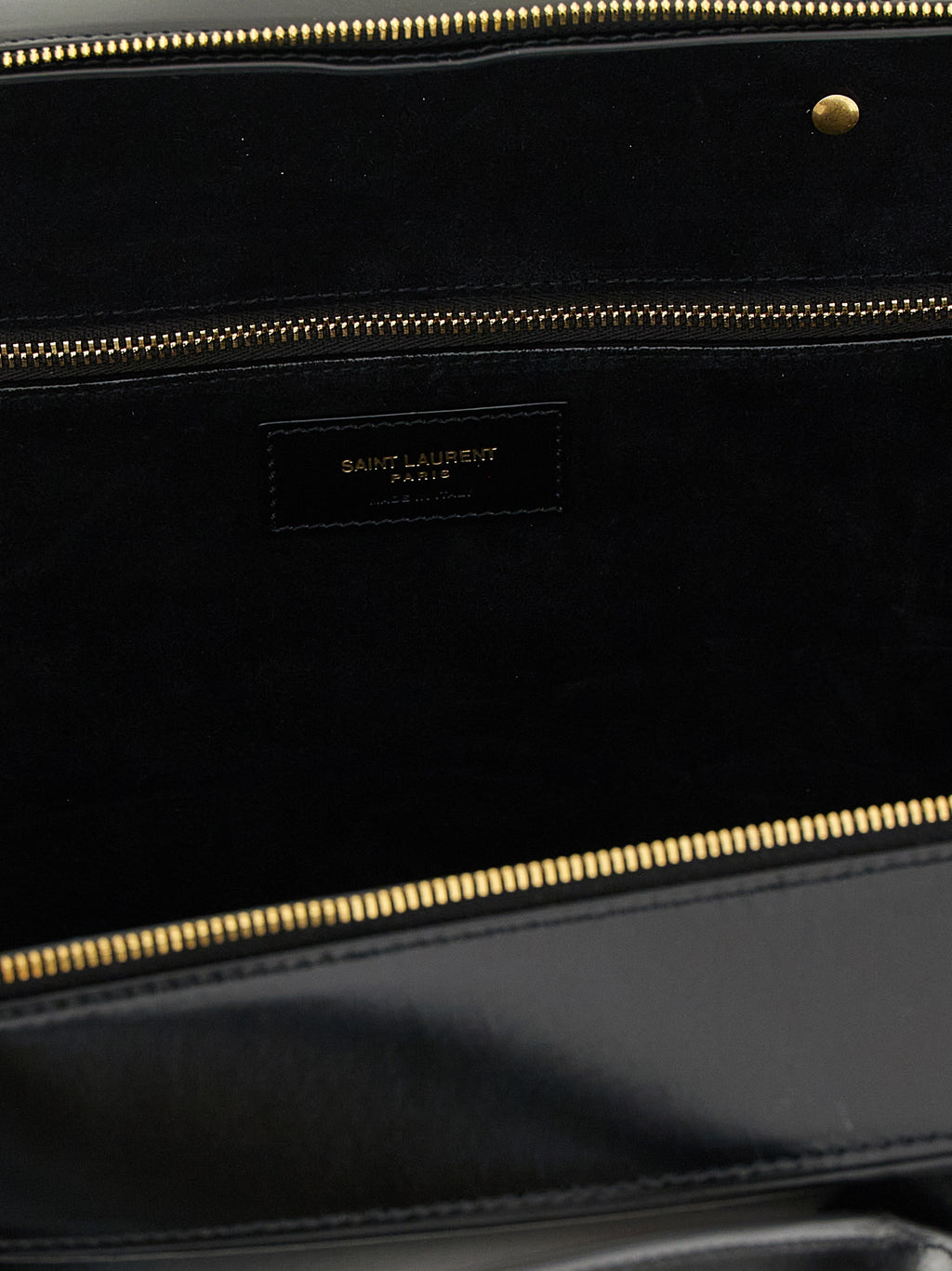 Saint Laurent Black Calfskin Shoulder Bag (Ref. SA323296BM) - Detail view