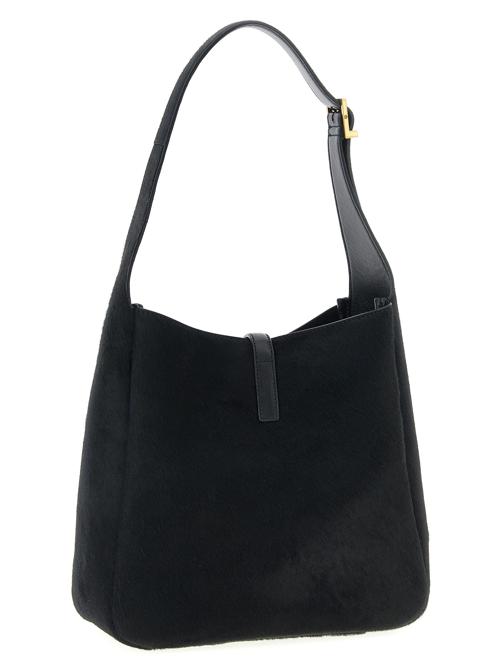 Saint Laurent Black Calfskin Shoulder Bag (Ref. SA323738BM) - Side view