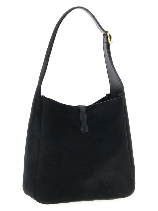 Saint Laurent Black Calfskin Shoulder Bag (Ref. SA323738BM) - Side view