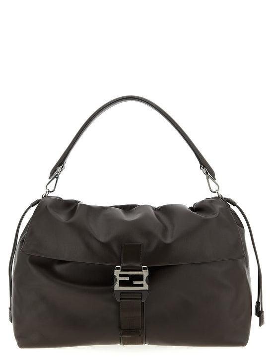 Fendi Brown Calfskin Handbag (Ref. FE324036BM) - Front view