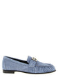 Fendi Blue Calfskin Slip On Loafers - Front view
