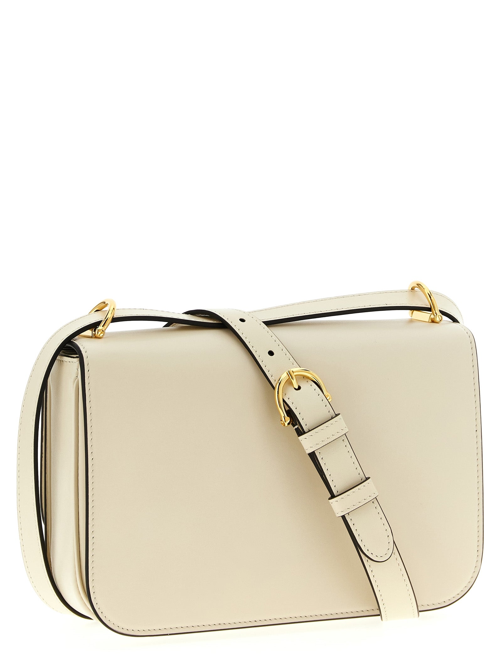 Gucci White Calfskin Shoulder Bag - Side view