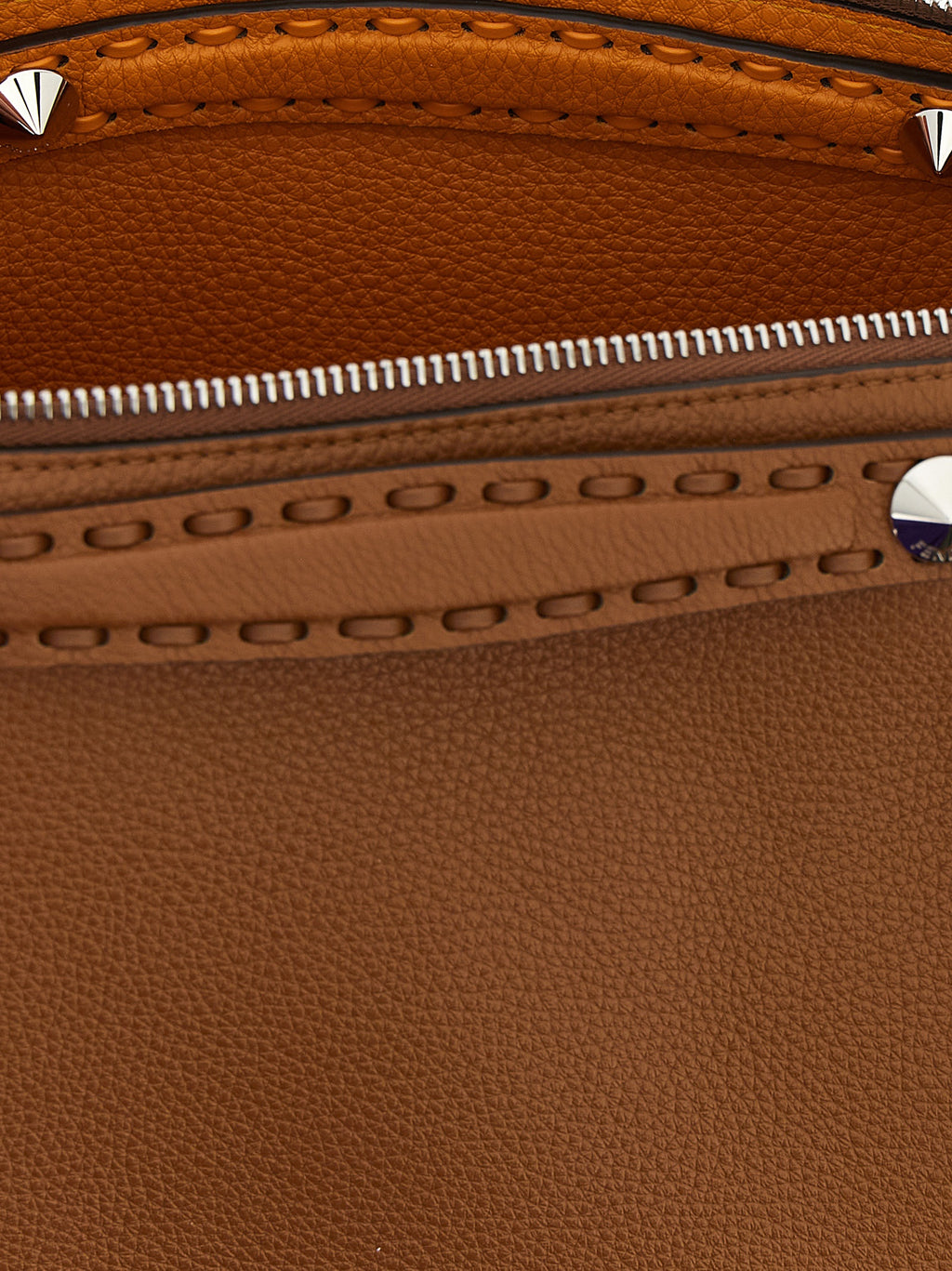 Fendi Brown Calfskin Handbag (Ref. FE325785BM) - Detail view